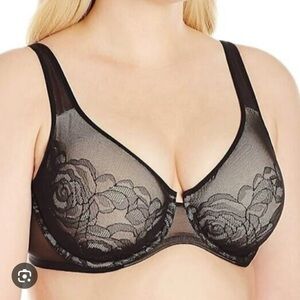 New Wacoal Bra Stark Beauty Black Size 32 D